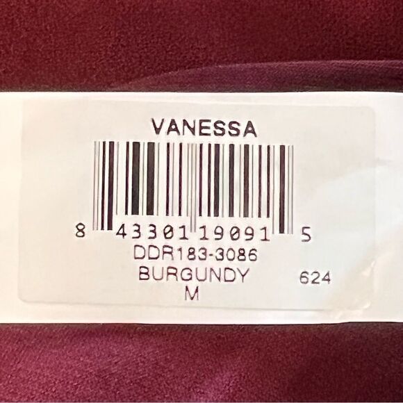 Dress The Population Burgundy Vanessa halter dress .NWOT size M - Picture 9 of 10
